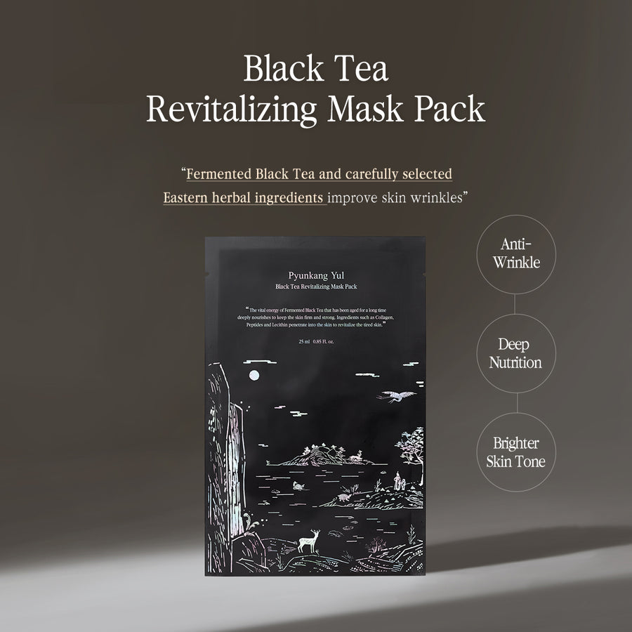 Black Tea Revitalizing Mask Pack 10 Sheets